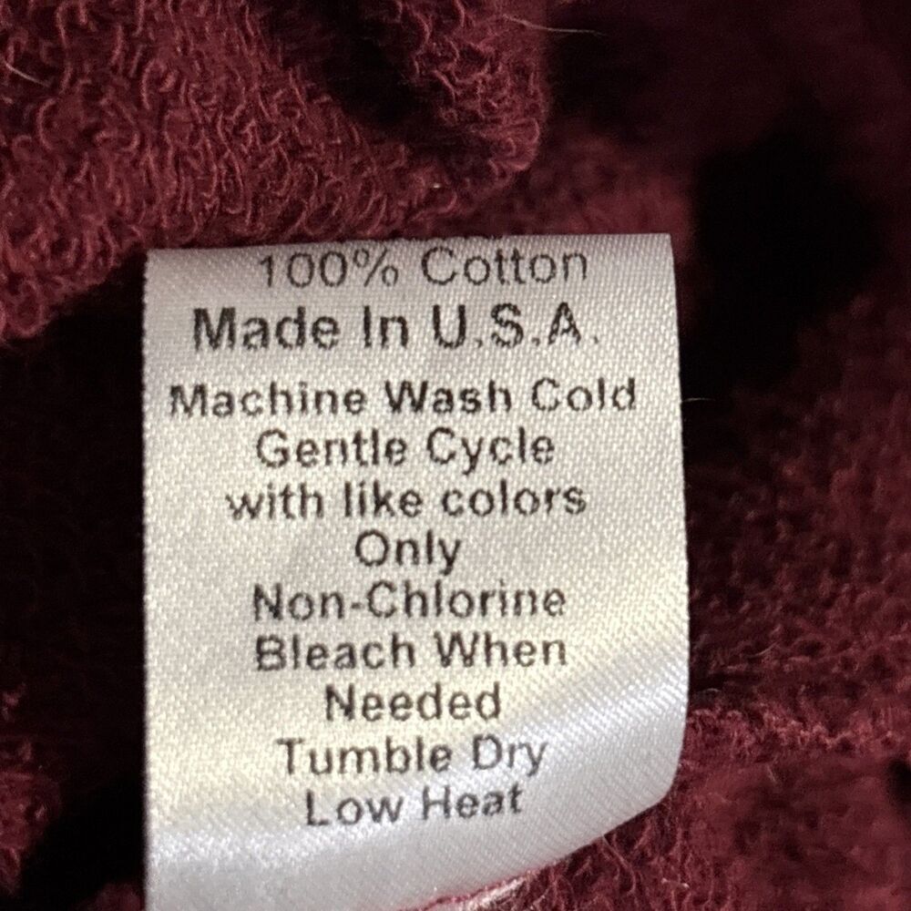 Wilt Ruffle Trim Asymmetrical Sweatshirt Burgundy Women's Size Small Lagenlook - Picture 14 of 14